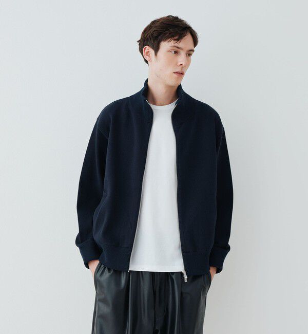 GALERIE VIE「ウェーブコットン ジップアップブルゾン」|ニット・セーター|
