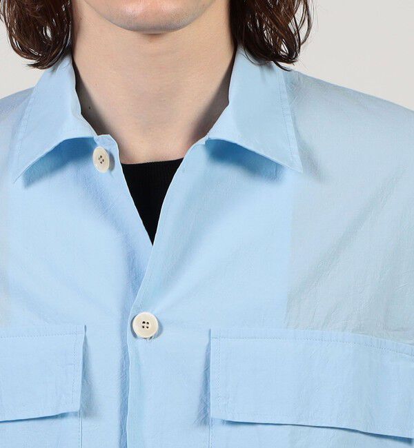 TOMORROWLAND MENS「【別注】GUY ROVER コットンポプリン オーバーシャツ」|ブルゾン・スタジャン|