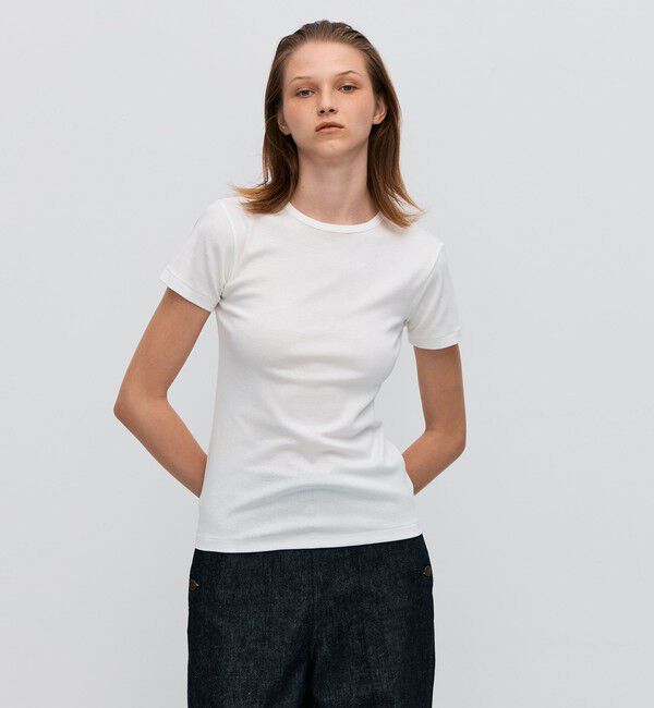 BACCA「シーアイランドコットン ベーシックハーフカットソー」|Tシャツ・カットソー|