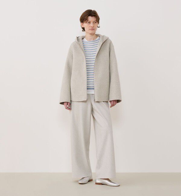 GALERIE VIE「ウールカシミヤダブルフェイス フーデッドショートコート」|その他|