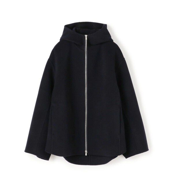 GALERIE VIE「ウールカシミヤダブルフェイス フーデッドショートコート」|その他|69 ネイビー