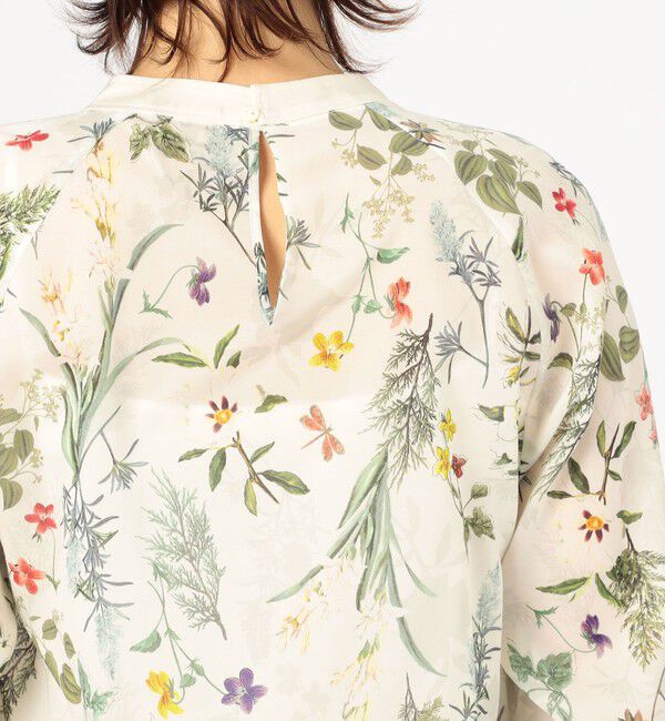 TOMORROWLAND collection「インセクトパフュームプリント ネックギャザーブラウス」|シャツ・ブラウス|