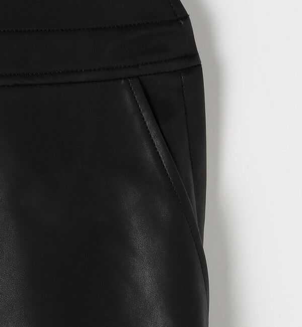 MACPHEE「レザーライク サロペット」|オールインワン|