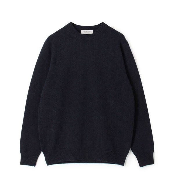 TOMORROWLAND MENS「TOMORROWLAND tricot スーパーファインラムウール クルーネックプルオーバー」|ニット・セーター|69 ネイビー
