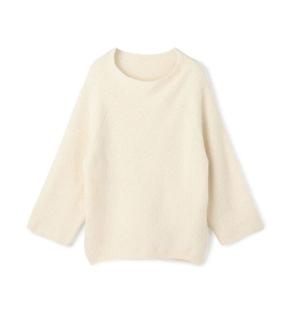 DES PRES「フォックスカシミヤ オフショルダープルオーバー」|ニット・セーター|12 ホワイト系