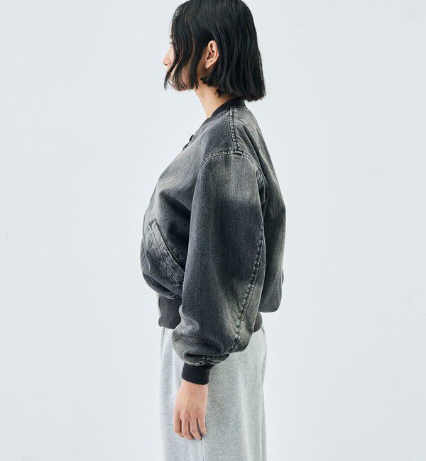 Edition「ブラックデニム MA-1ジャケット」|ブルゾン・スタジャン|