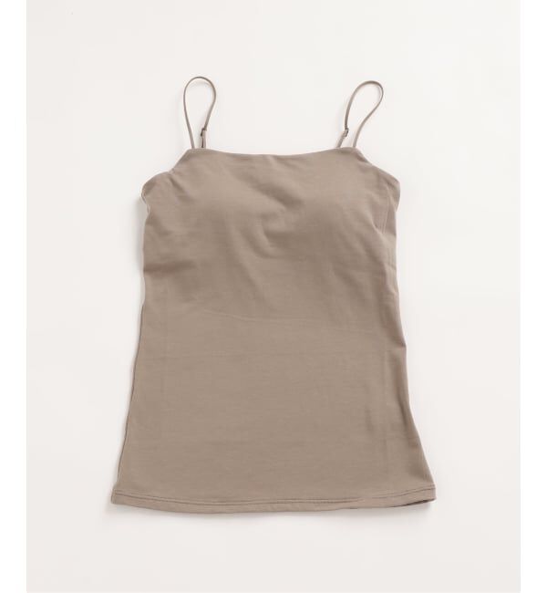 EMILYWEEK「《追加3》オーガニックコットン混 ストレッチブラキャミソール（グレージュ）」|インナー|