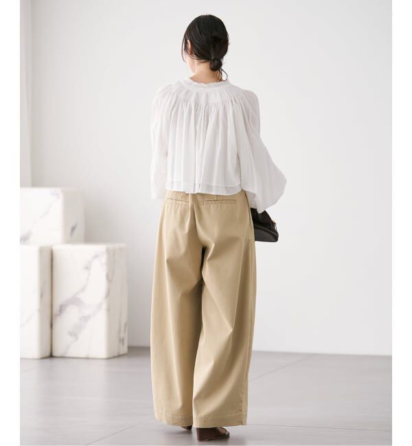 Plage「《予約》IND VOIL SHIRRING ブラウス」|シャツ・ブラウス|