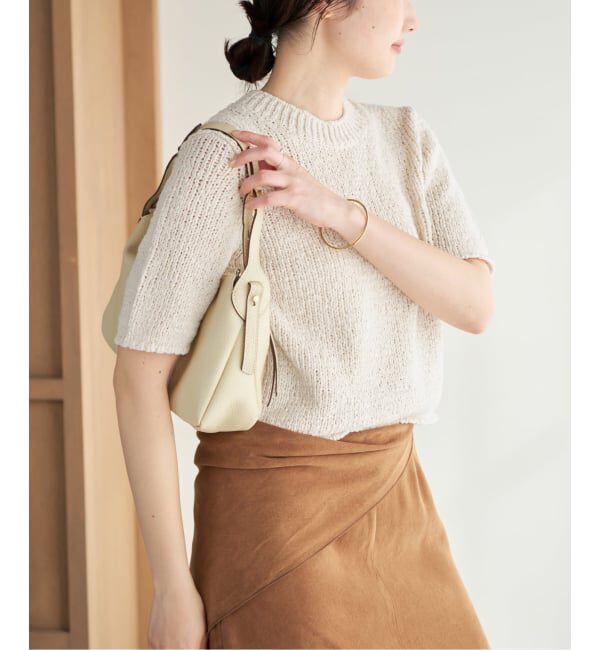 Plage「《予約》Italian yarn CO half ニット」|ニット・セーター|ナチュラル