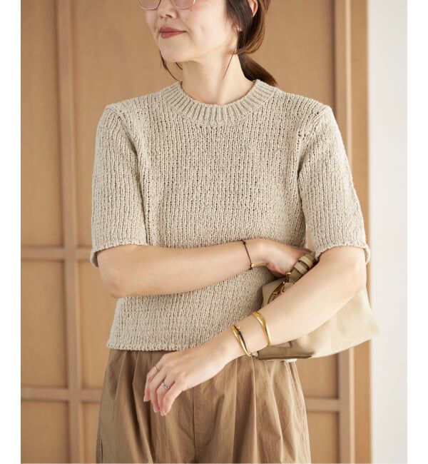 Plage「《予約》Italian yarn CO half ニット」|ニット・セーター|