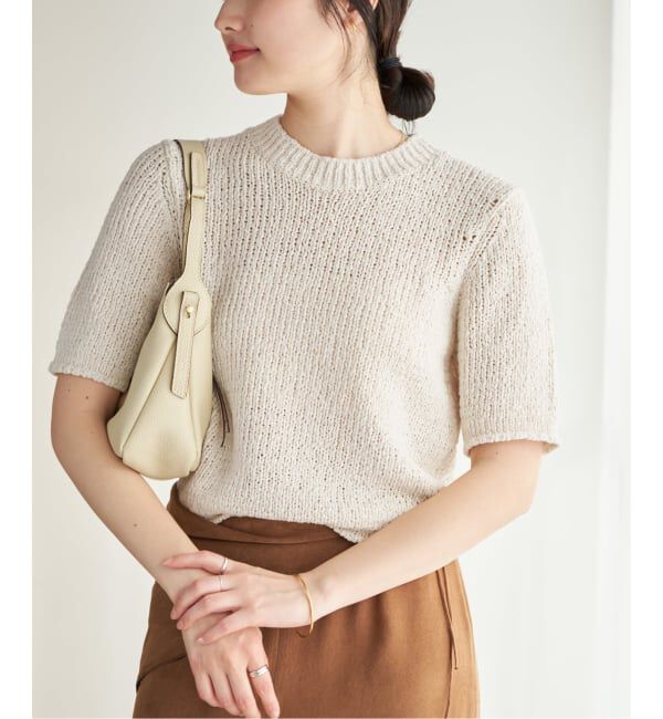 Plage「《予約》Italian yarn CO half ニット」|ニット・セーター|