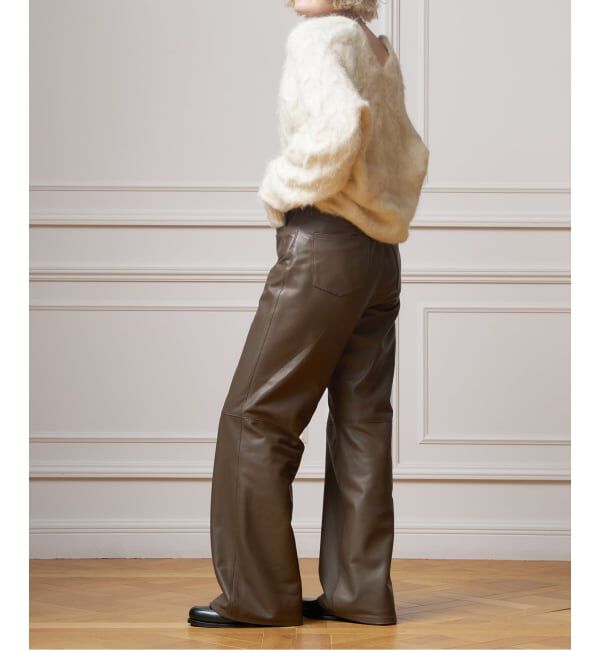 IENA LA BOUCLE「IENA LA BOUCLE ナッパレザーストレートパンツ」|その他|