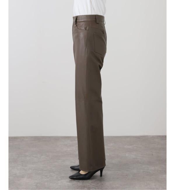 IENA LA BOUCLE「IENA LA BOUCLE ナッパレザーストレートパンツ」|その他|