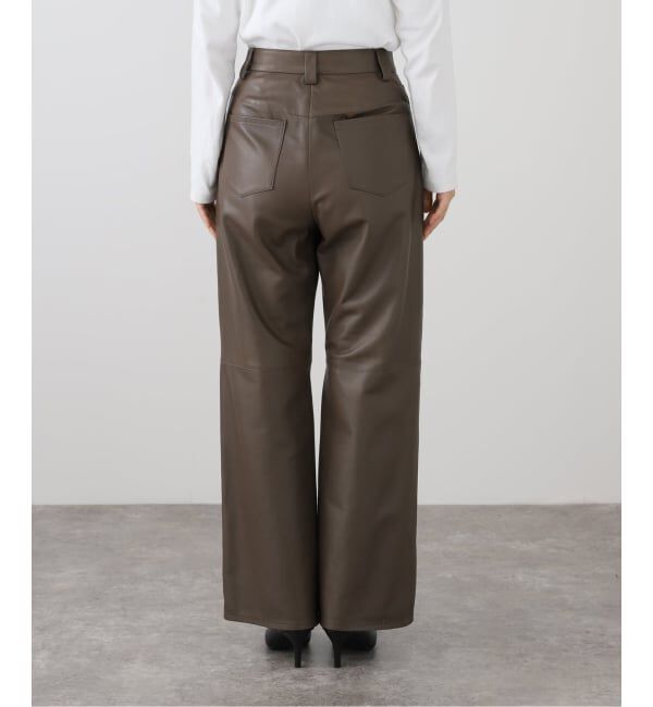 IENA LA BOUCLE「IENA LA BOUCLE ナッパレザーストレートパンツ」|その他|