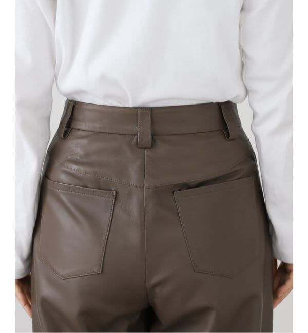 IENA LA BOUCLE「IENA LA BOUCLE ナッパレザーストレートパンツ」|その他|