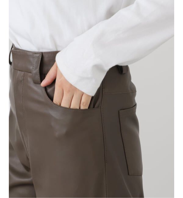 IENA LA BOUCLE「IENA LA BOUCLE ナッパレザーストレートパンツ」|その他|