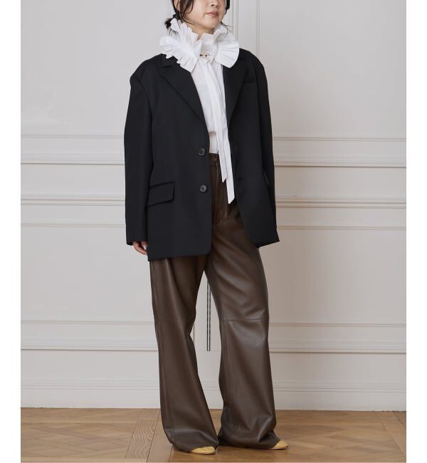 IENA LA BOUCLE「IENA LA BOUCLE ナッパレザーストレートパンツ」|その他|