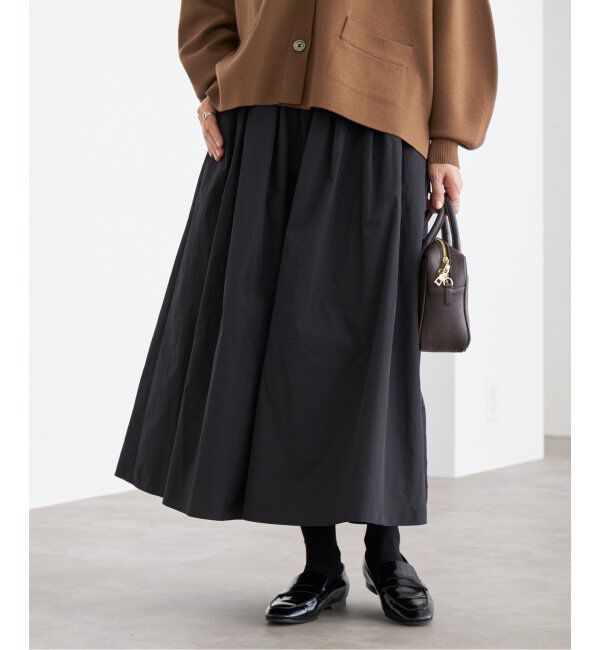 IENA「メモリータフタフレアスカート」|スカート|