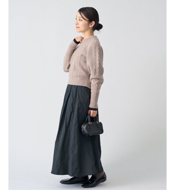 IENA「メモリータフタフレアスカート」|スカート|