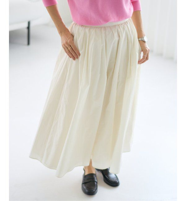 IENA「メモリータフタフレアスカート」|スカート|