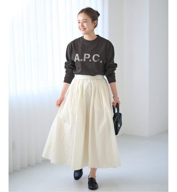 IENA「メモリータフタフレアスカート」|スカート|