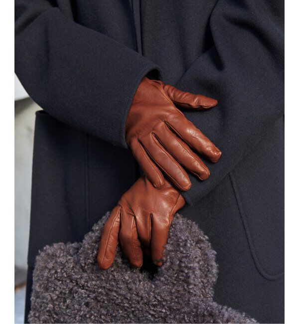 IENA「GALA GLOVES/ガラ グローブ LEATHER GLOVE グローブ DO25N」|手袋|ブラウン