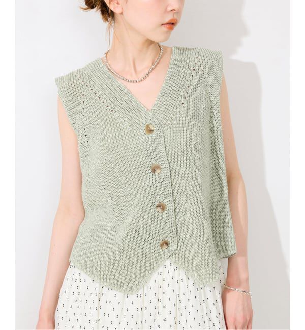 SLOBE IENA「《追加》ニットジレ」|ニット・セーター|