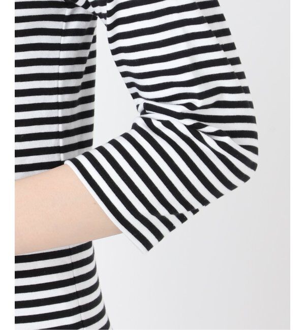 IENA「ATON/エイトン 別注 SUVIN FRAISE ボートネック ボーダーTシャツ」|Tシャツ・カットソー|