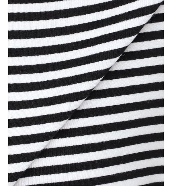 IENA「ATON/エイトン 別注 SUVIN FRAISE ボートネック ボーダーTシャツ」|Tシャツ・カットソー|