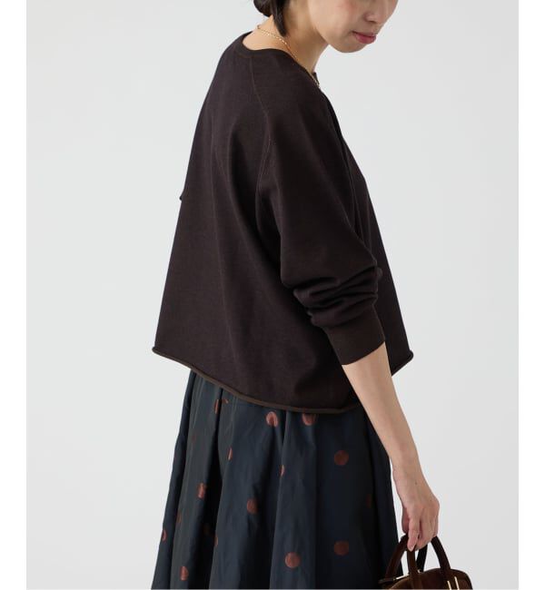 IENA「《追加3》LEVITAコットンプルオーバー」|ニット・セーター|ブラウン