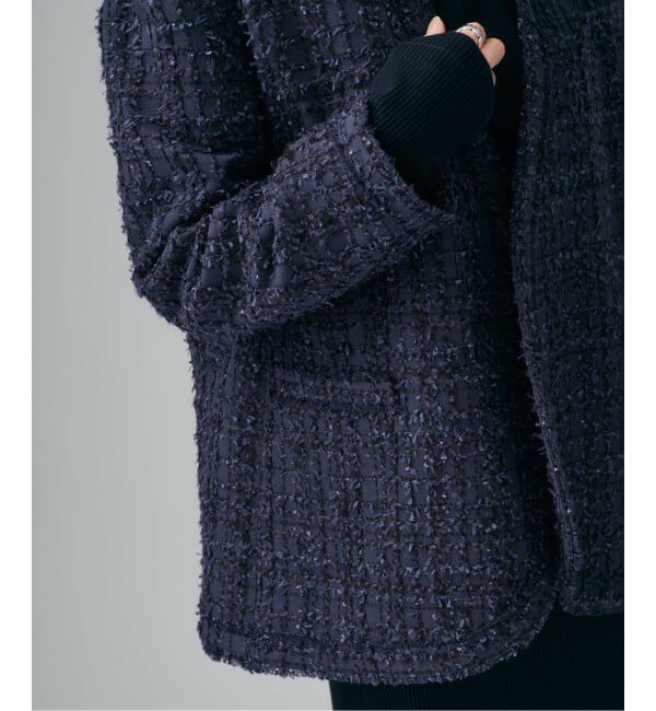 VERMEIL par iena「tweedノーカラージャケット」|ノーカラージャケット|