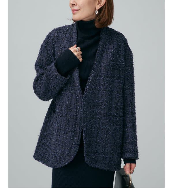 VERMEIL par iena「tweedノーカラージャケット」|ノーカラージャケット|