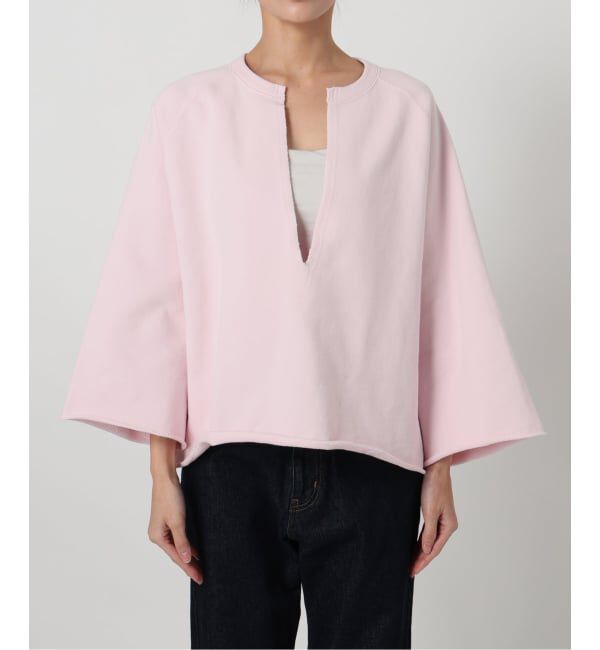 SLOBE IENA「裏毛スキッパープルオーバー」|スウェット・ジャージ|