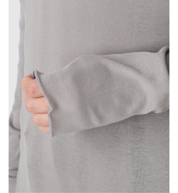 SLOBE IENA「《追加8》miller SLOBE別注 SHEER RIB クルーネック」|Tシャツ・カットソー|