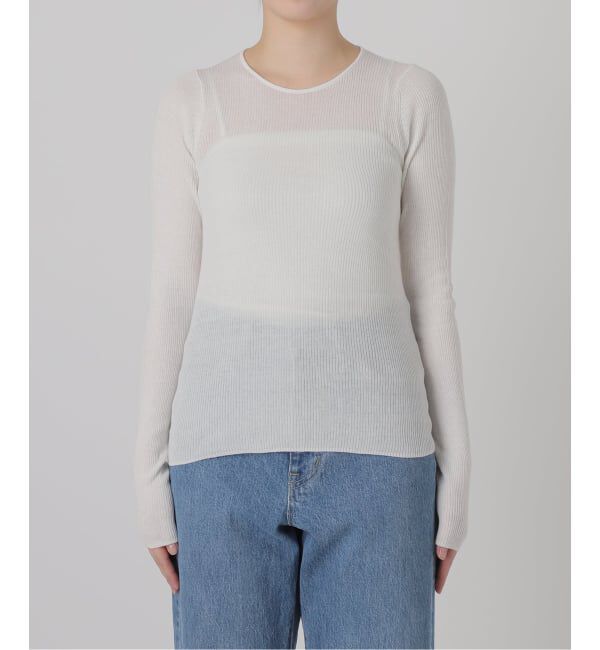 SLOBE IENA「《WEB限定/追加3》スイビハイゲージプルオーバー」|ニット・セーター|