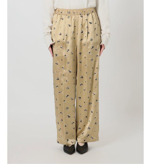 SLOBE IENA「flower刺繍サテンイージーパンツ」|その他|