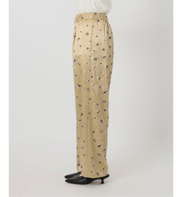 SLOBE IENA「flower刺繍サテンイージーパンツ」|その他|