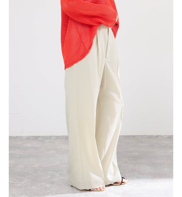 IENA「ハイツイストツイルスラックス」|スラックス|