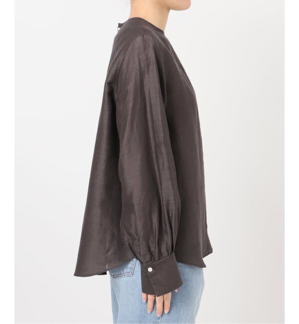 IENA「《新色/WEB限定/追加2》ラミーリヨセルノーカラーブラウス」|シャツ・ブラウス|