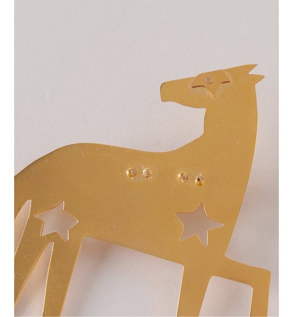 VERMEIL par iena「《WEB限定》MERCEDES SALAZAR メルセデス サラザール Horse Brooch HOUSE BROOCH」|ブローチ・コサージュ|