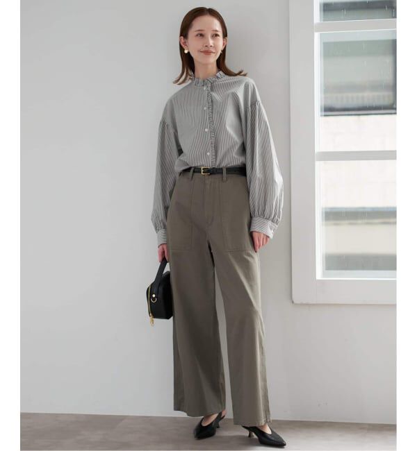 SLOBE IENA「《追加2》ミニフリルブラウス」|シャツ・ブラウス|