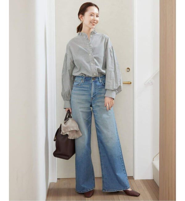 SLOBE IENA「《追加2》ミニフリルブラウス」|シャツ・ブラウス|