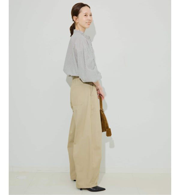 SLOBE IENA「《追加2》ミニフリルブラウス」|シャツ・ブラウス|