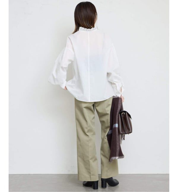 SLOBE IENA「《追加2》ミニフリルブラウス」|シャツ・ブラウス|