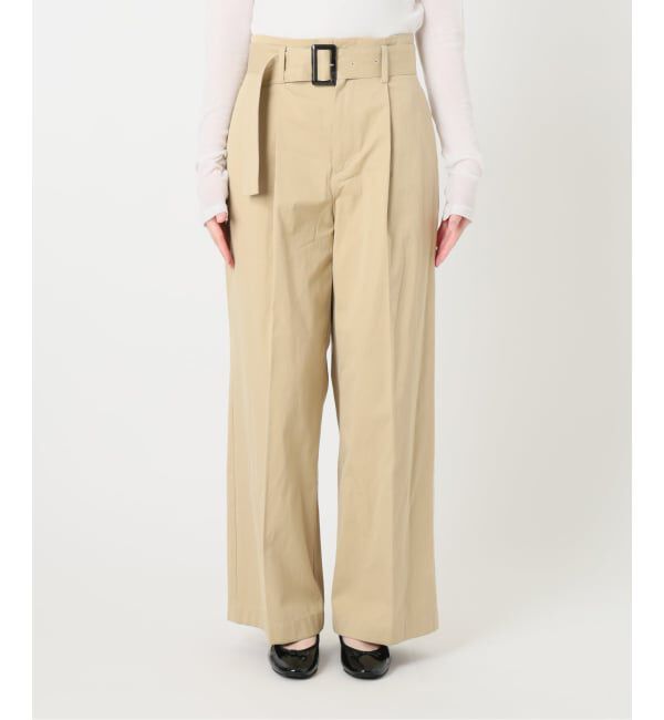 IENA「ベルテッドチノパンツ」|チノ|