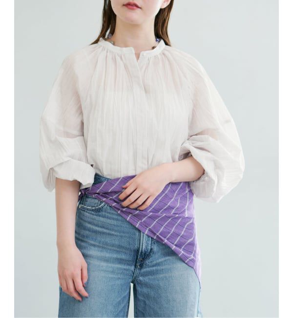IENA「ランダムプリーツブラウス」|シャツ・ブラウス|