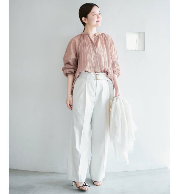 IENA「ランダムプリーツブラウス」|シャツ・ブラウス|