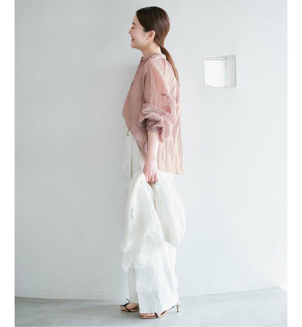 IENA「ランダムプリーツブラウス」|シャツ・ブラウス|