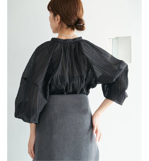 IENA「ランダムプリーツブラウス」|シャツ・ブラウス|