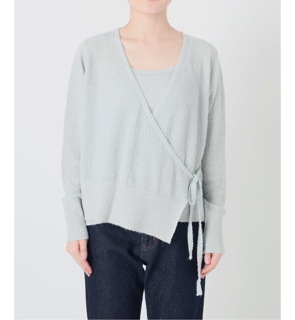 SLOBE IENA「《2枚セット/予約》キャミセットカシュクールカーディガン」|カーディガン|